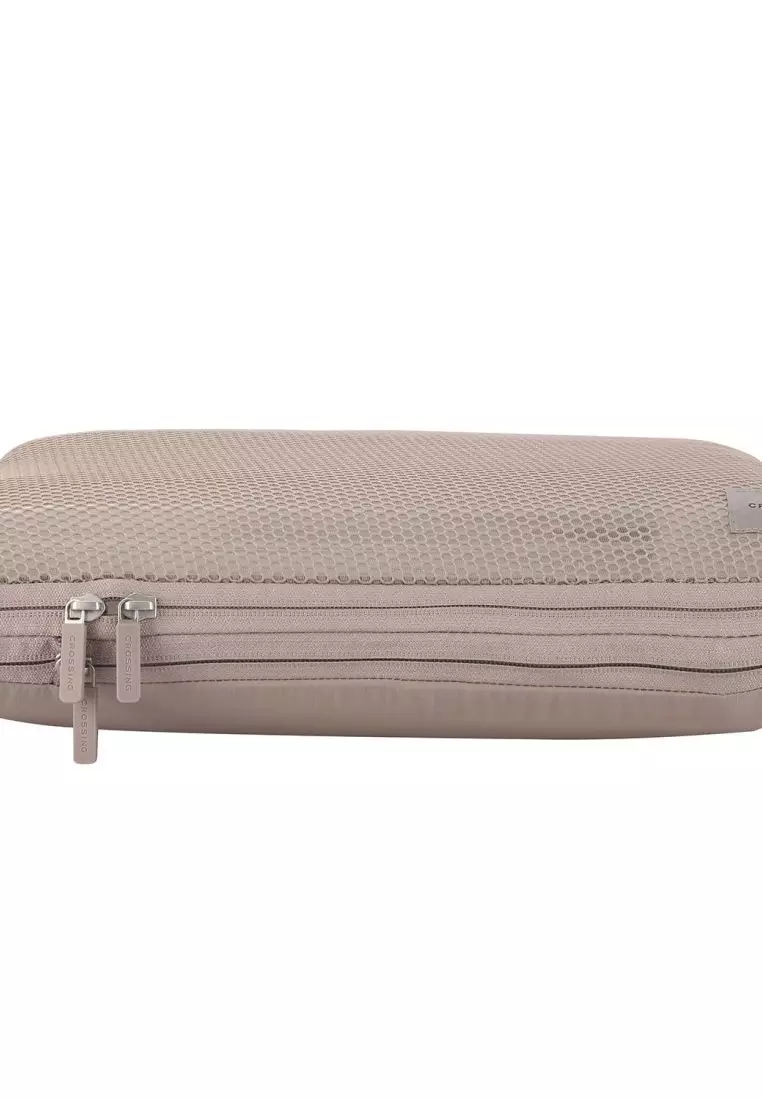Crossing Waterproof Ripstop Nylon Compression Packing Cube M - Light Grey