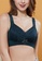 ZITIQUE green Women's Summer Breathable Comfortable Thin Pad Full Cup Non-wired Push Up Lace Bra - Dark Green 7C24DUSCD185E9GS_3