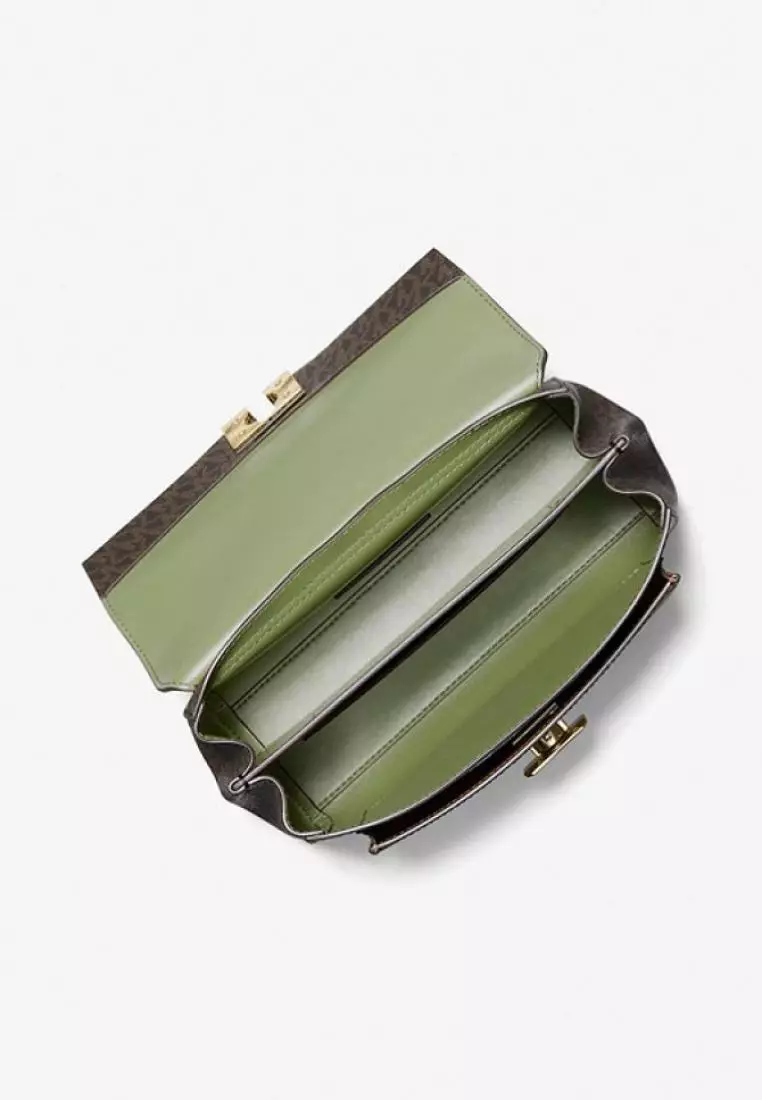 Michael Kors Lita Medium Shoulder Bag Light Sage