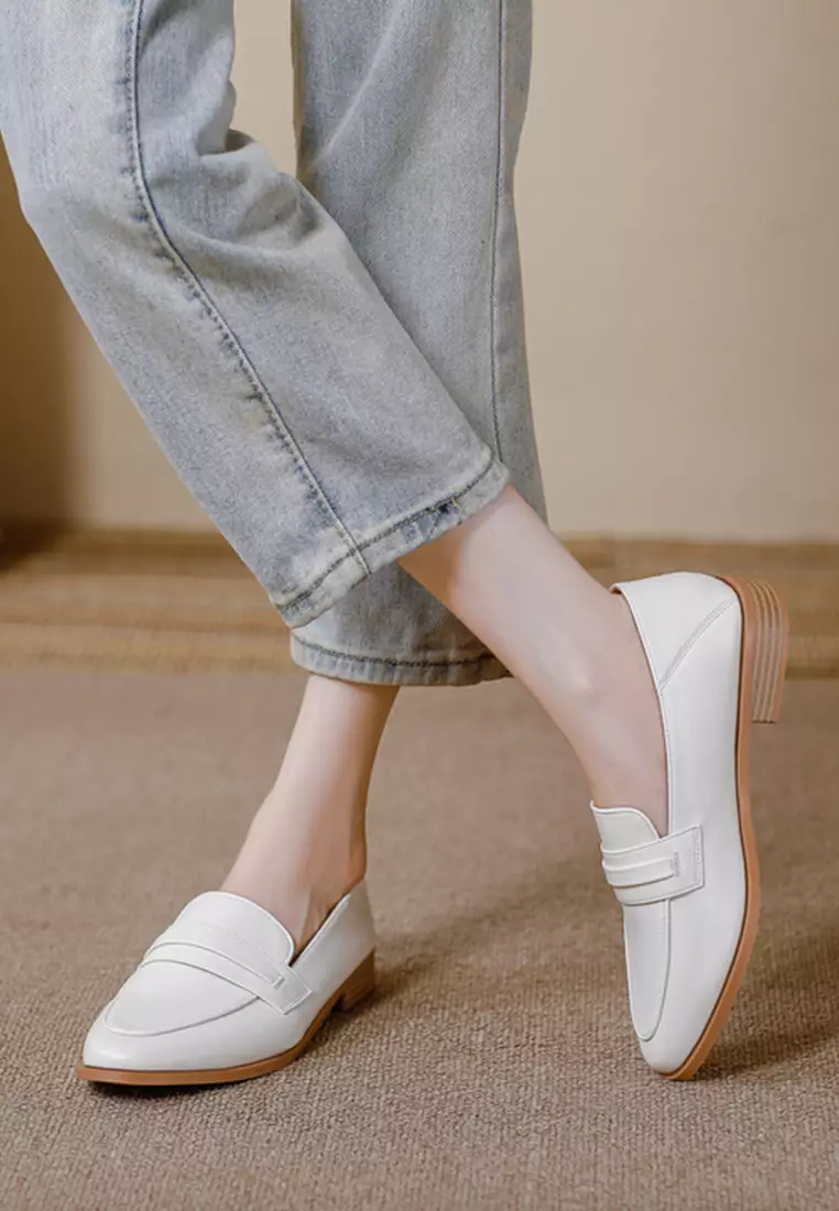 2.5CM Synthetic Leather Penny Loafers TE320-1