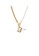 Glamorousky white Simple Personality Plated Gold Alphabet B Pendant with Beaded Necklace 28733AC2F0EF96GS_2