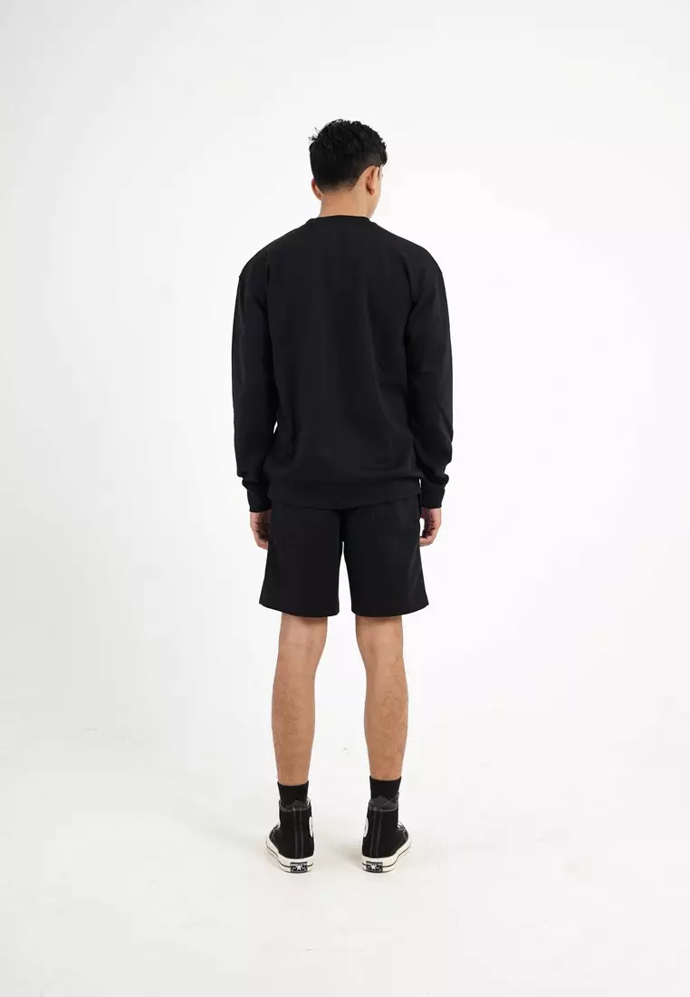 3Second Men's Jacket Sweater Crewneck Oversized Fit Sweety OL-C060924