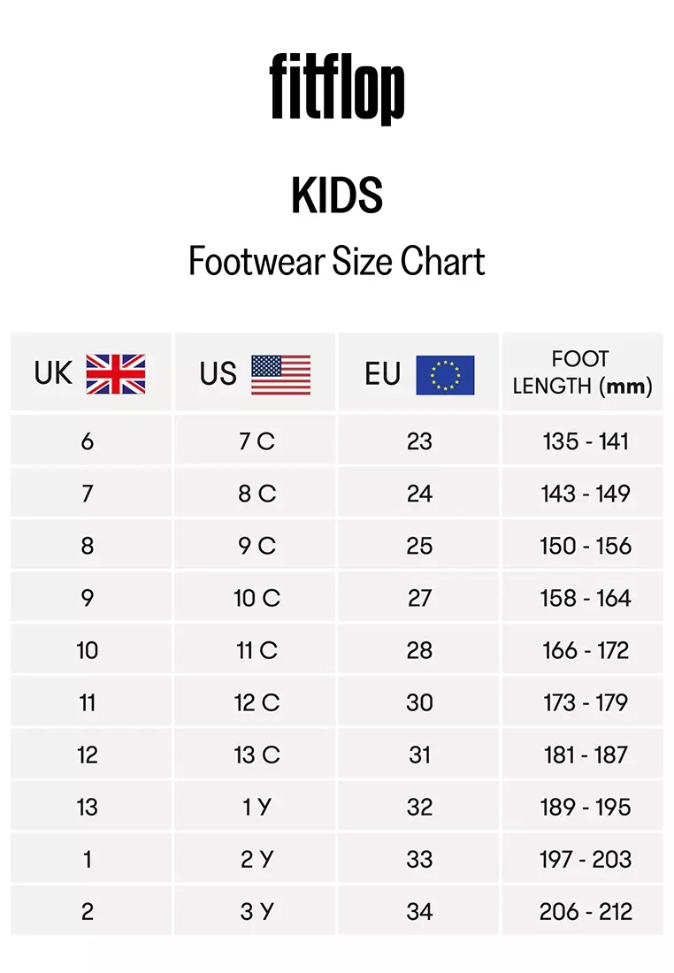 Fitflop sizing chart discount