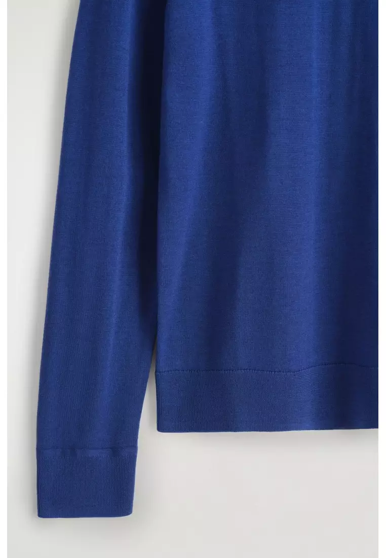 SLIM MERINO WOOL CREW-NECK JUMPER