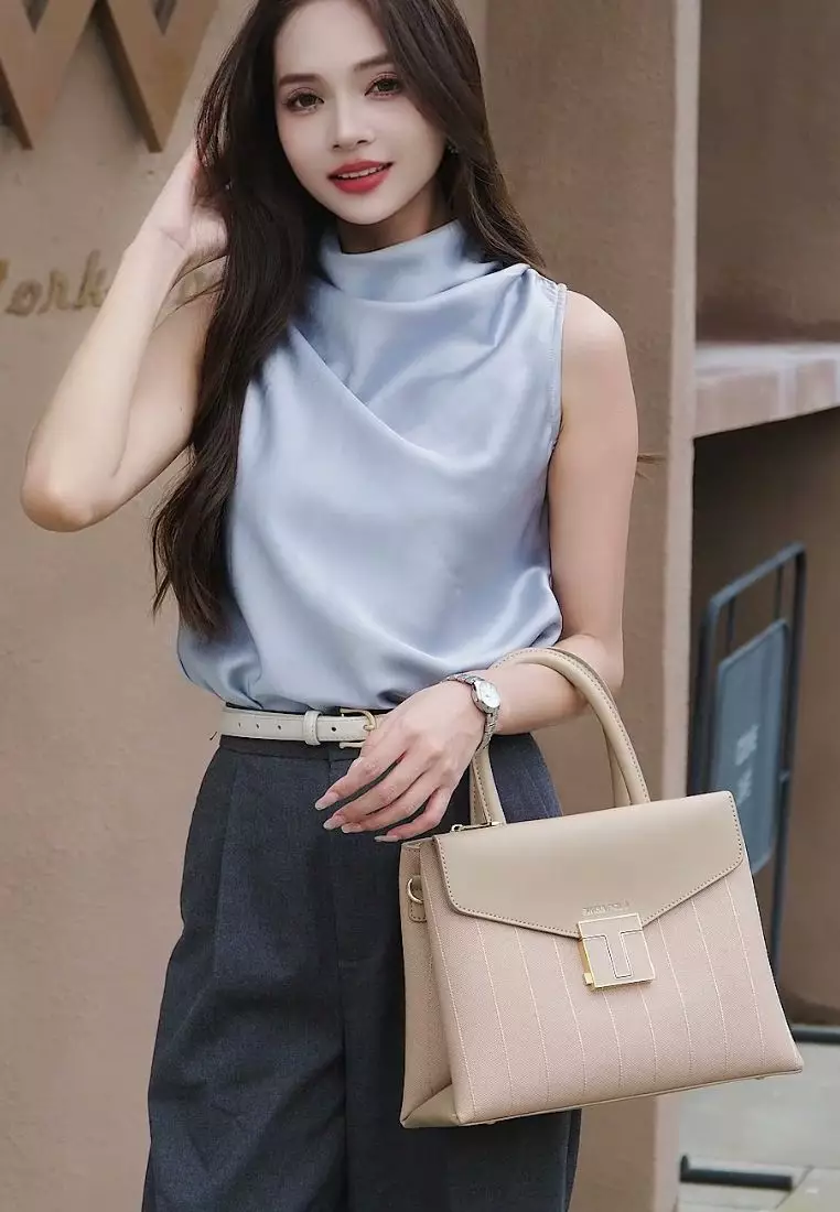 Women's Top Handle Bag / Sling Bag / Crossbody Bag / Shoulder Bag - Khaki