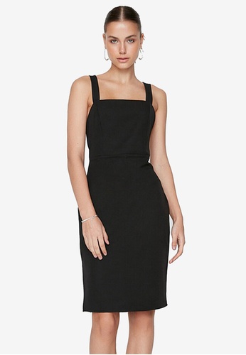 Trendyol black Back Cross Strap Dress 0D769AA2094BA4GS_1