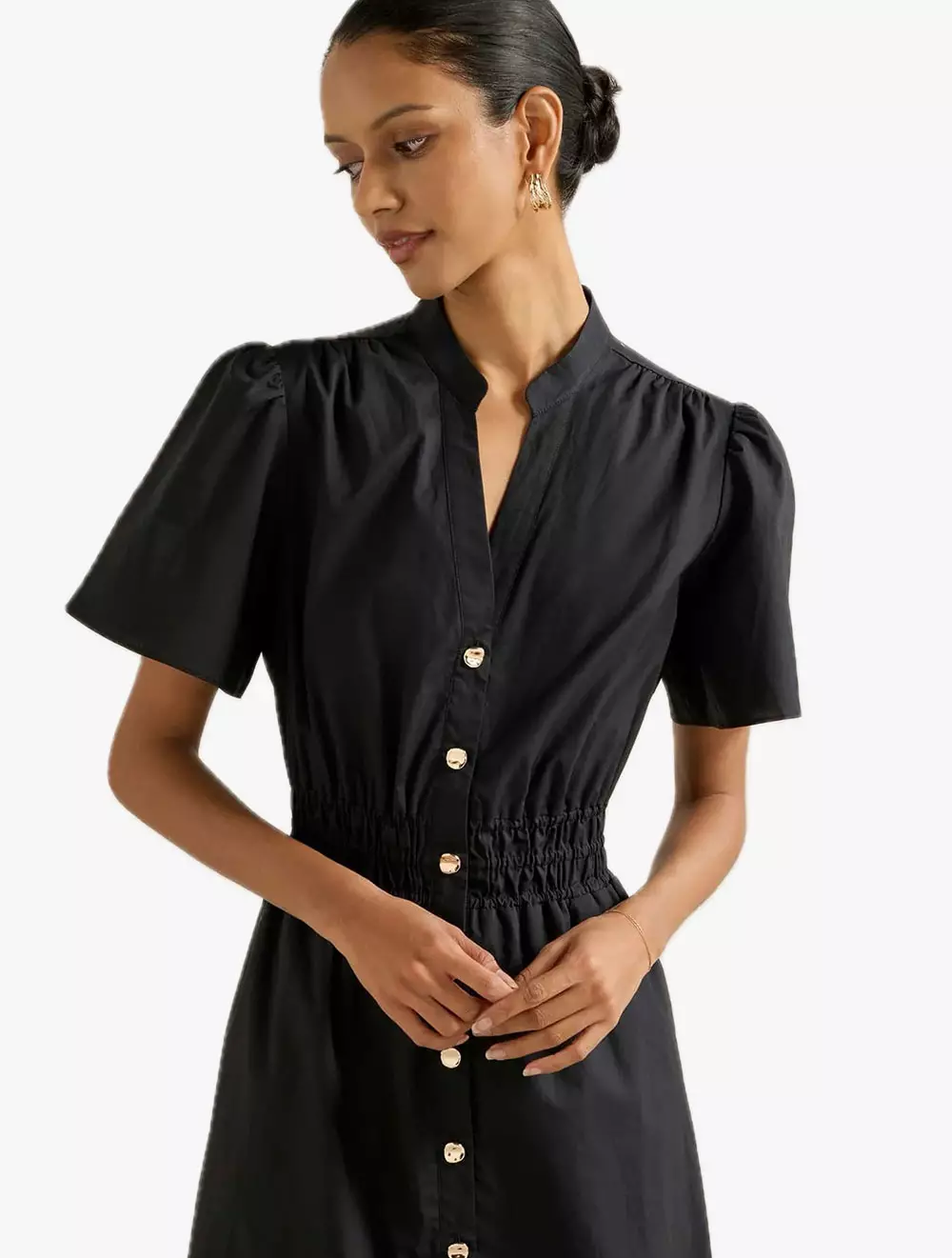 Eleanor Petite Button Down Midi