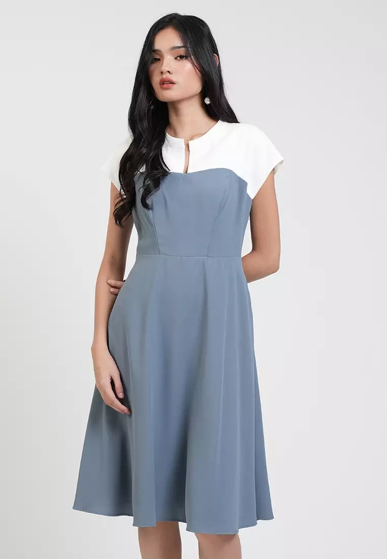 Buy Apple & Eve Juliette Colorblock A-Line Dress 2026 Online | ZALORA ...