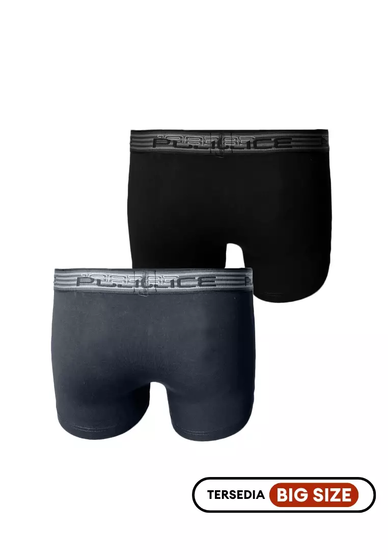 POLICE Celana Dalam Boxer Cotton Spandex Premium Pria Big Size
