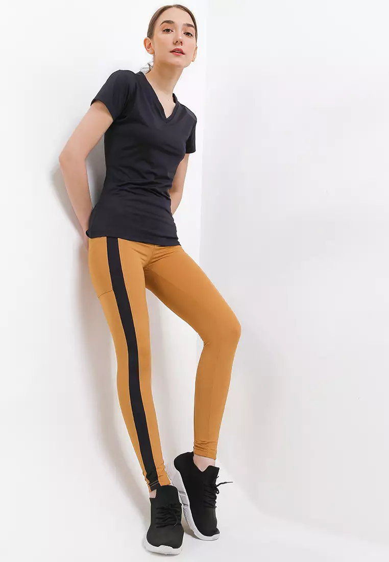 Celana Panjang Legging Olahraga Ladies Sport Long Pants Active Sport Olahraga Senam Yoga Pilates Gym Ketat Spandex