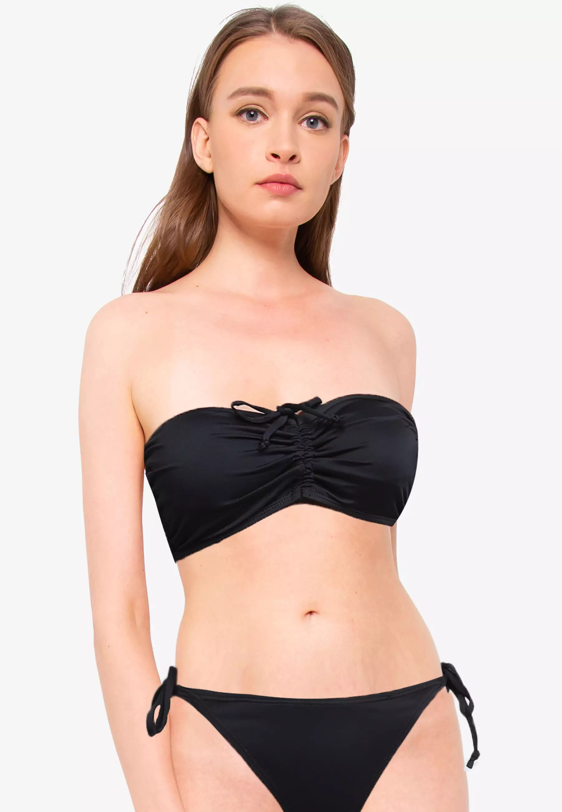 Cotton On Body Gathered Backless Halter Bikini Top 2024 Buy