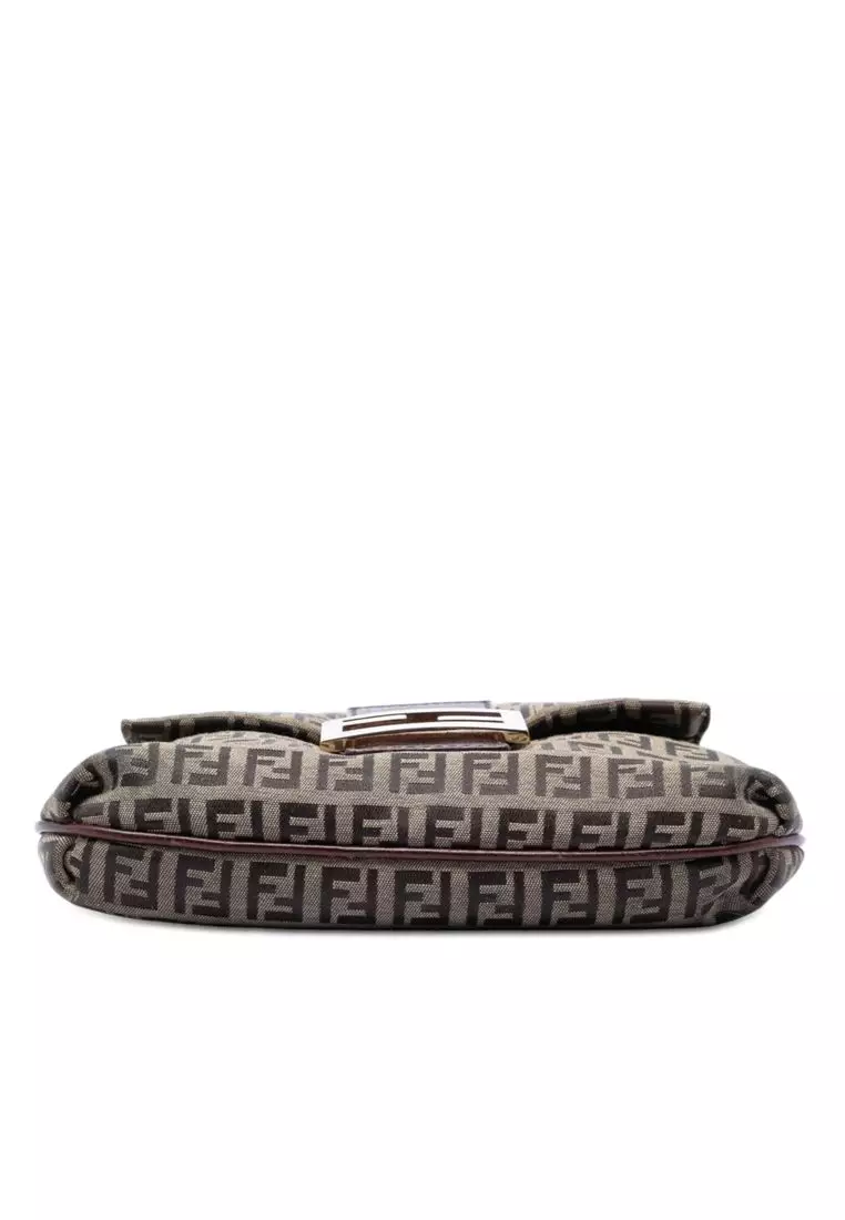Pre-Loved Fendi Zucchino Canvas Crossbody