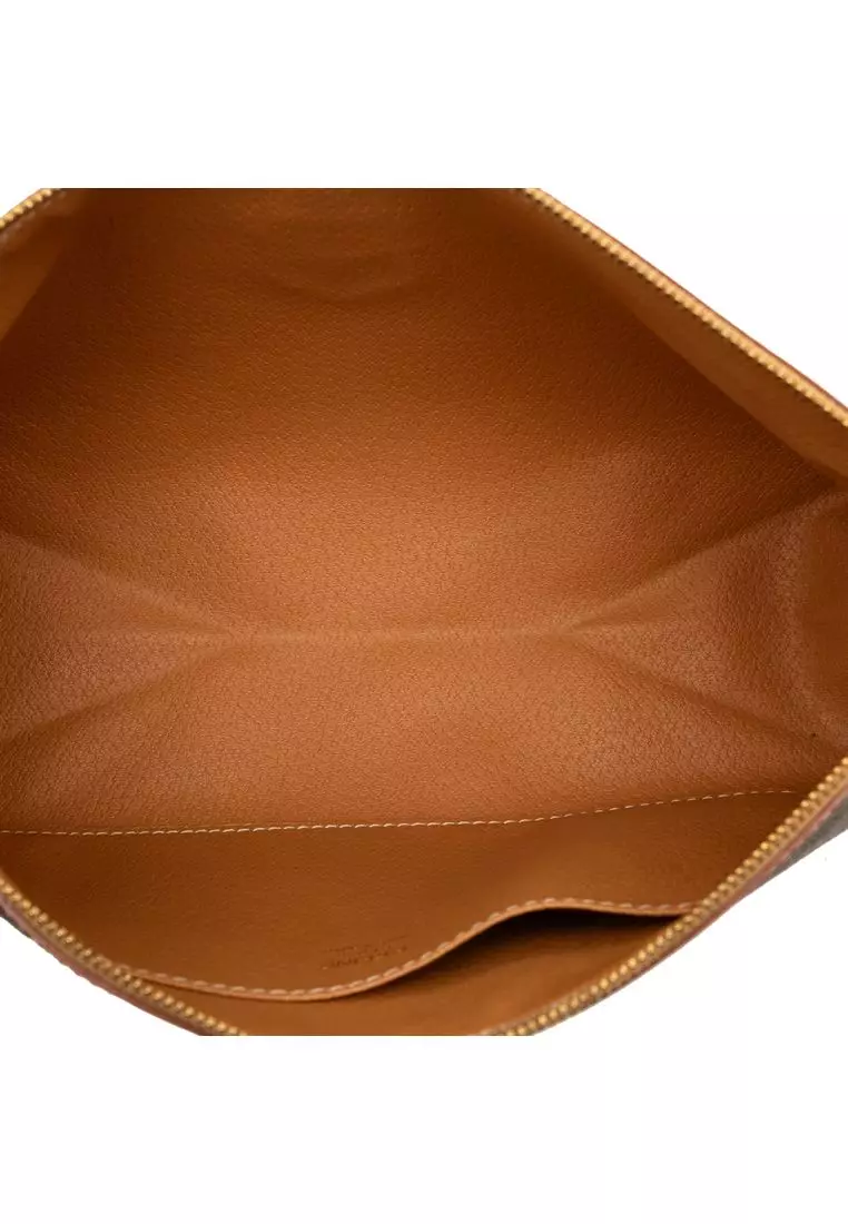 Pre-Loved Celine Macadam Coated Canvas Clutch