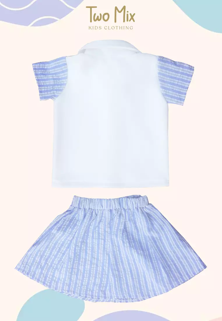 Two Mix - Setelan Anak Perempuan Fashion - Baju Stelan Anak Cewek Viral 1-12 Tahun 4327