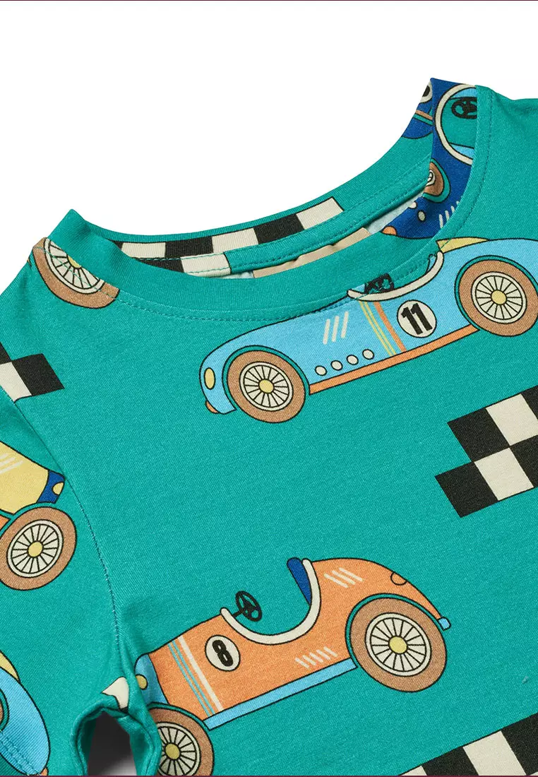 T-shirt with race cars