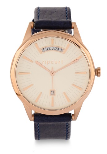 Jual Rip Curl Indie Rose Gold Leather Watch Original 