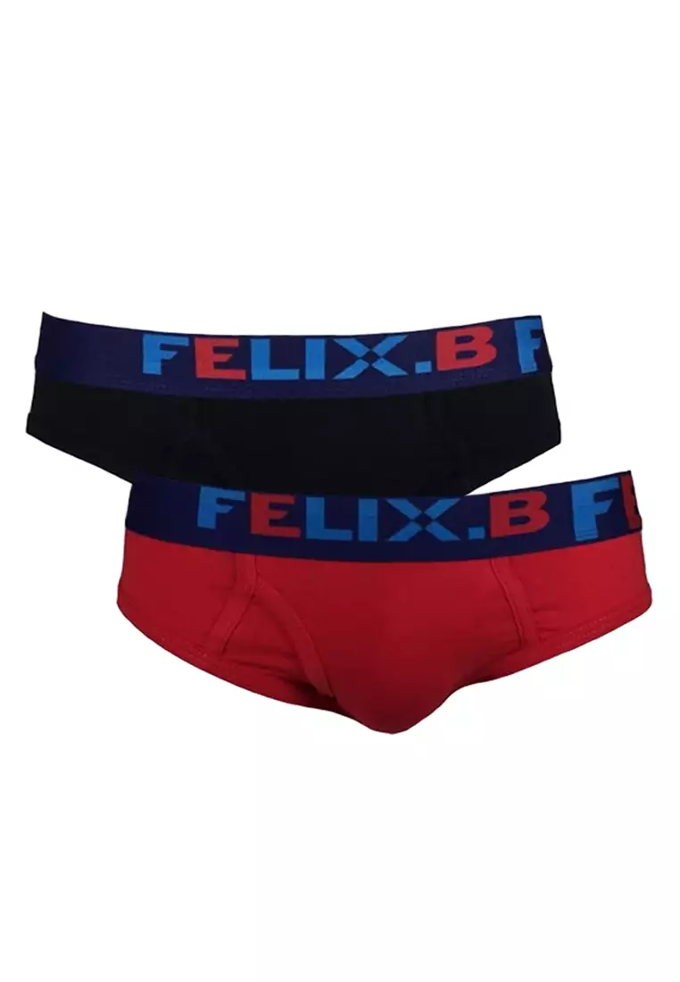 Jual Felix.B Felix.B Underwear Pima Cotton Contour Brief 2in1, Mix ...