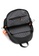 Lara black Men's Plain Water-proof Wear-resistant Nylon Zipper Backpack - Black 79D3AAC5AF9C92GS_5