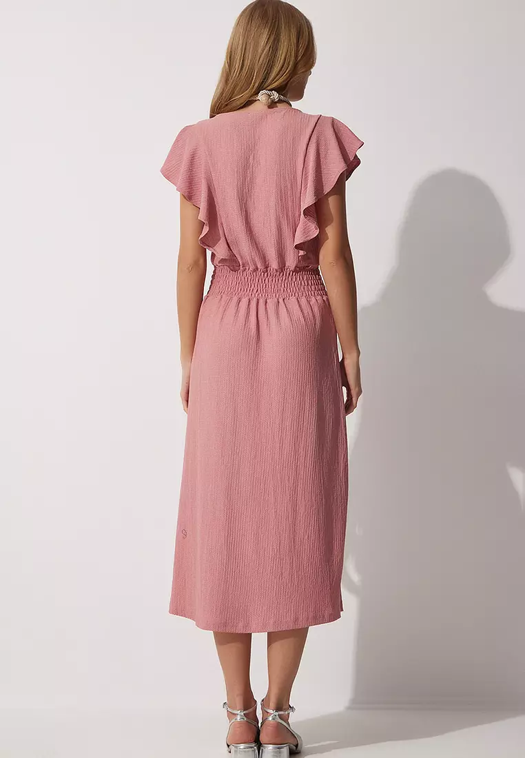 Ruffle Textured Dress