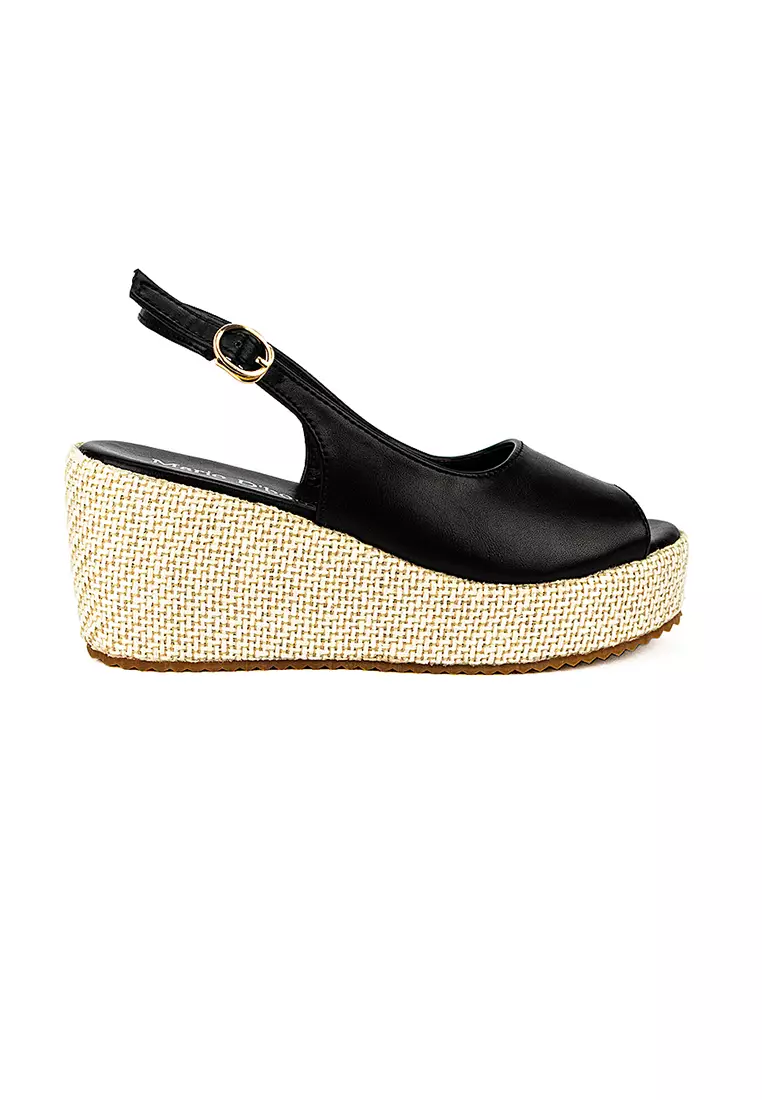 Discount on Mario D' boro Runway  shoes - SKU: Women's Wedge Sandals LW 26011 Black C44