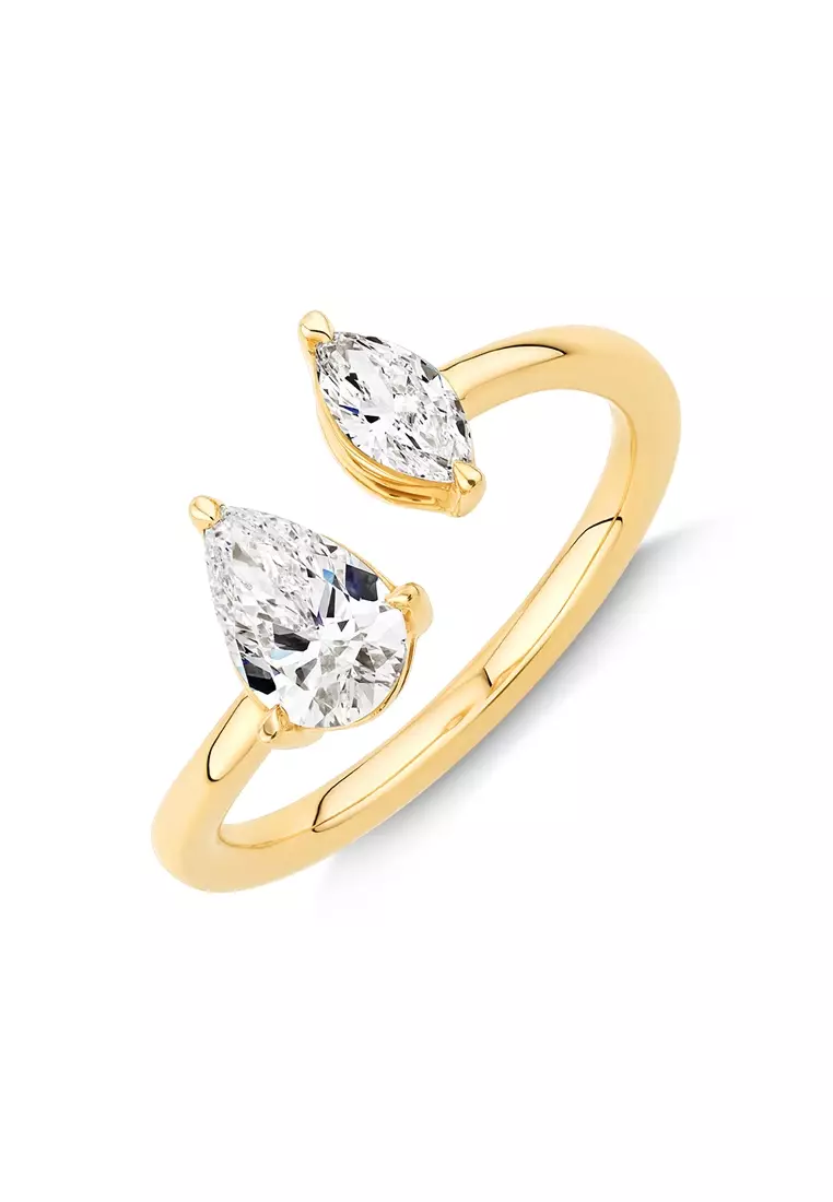 Marquise white gold engagement on sale ring