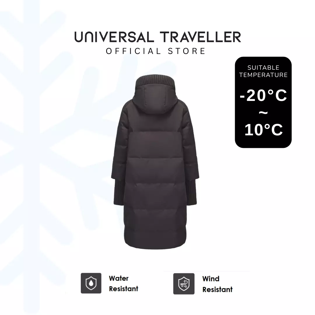 Universal Traveller BOXY DOWN JACKET WITH CHUNKY RIB  DJW24017