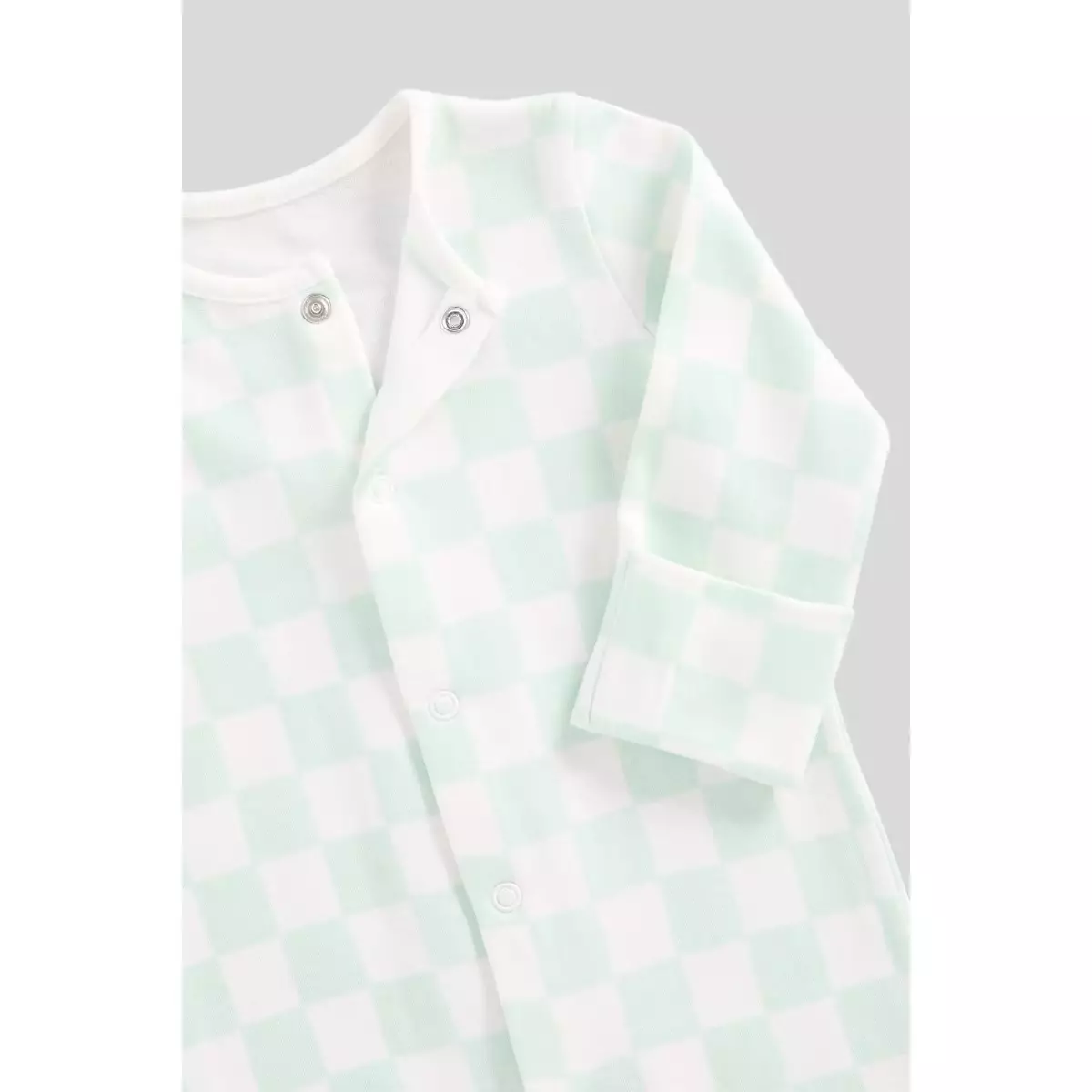 Mothercare Mint Baby Sleepsuits - 3 Pack - Baju Tidur Bayi Laki-laki (Hijau)