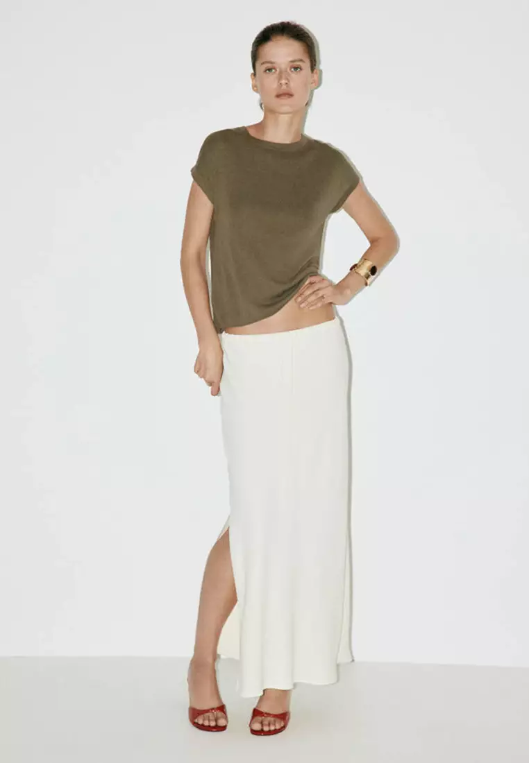 Short-Sleeved Knitted T-Shirt