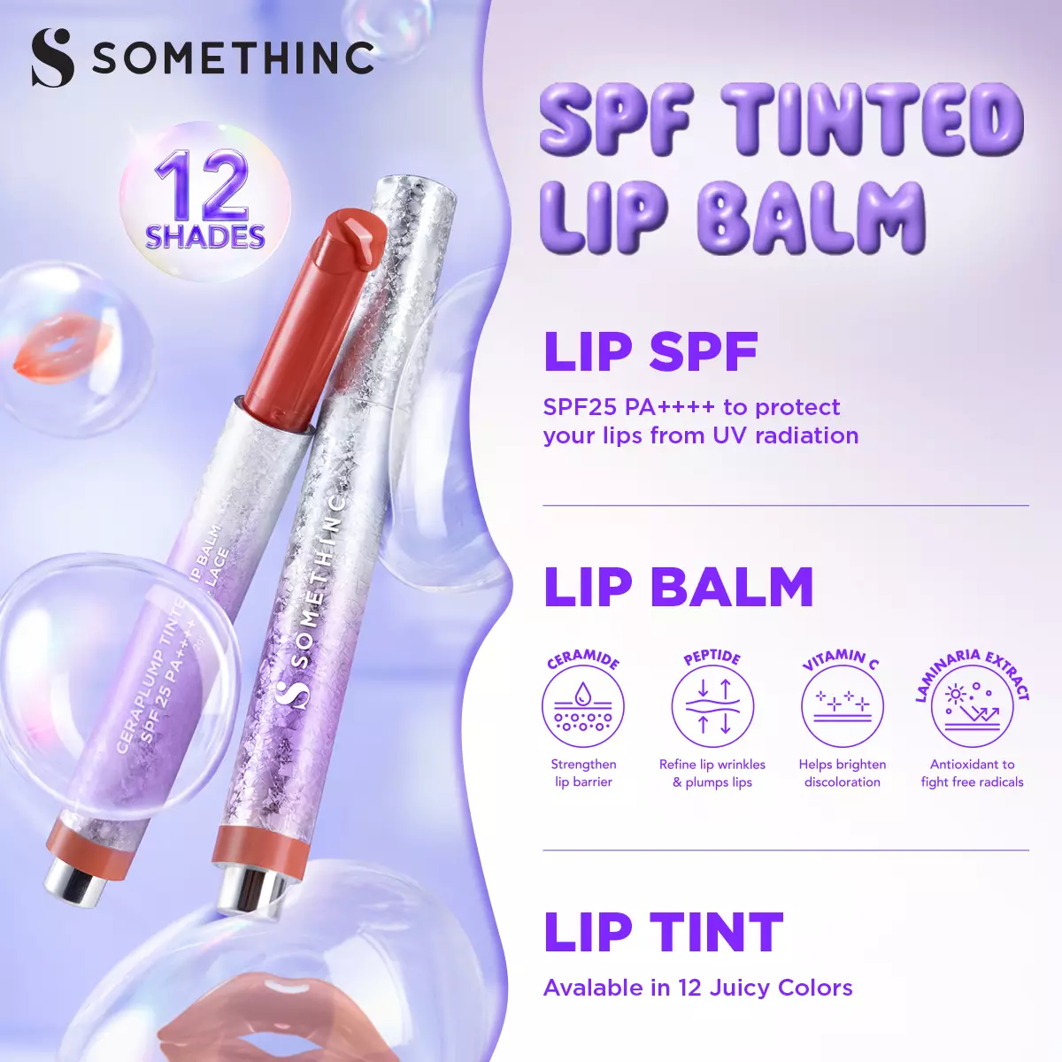 SOMETHINC Ceraplump Tinted Lip Balm SPF25 PA++++ - 01 Rabbit