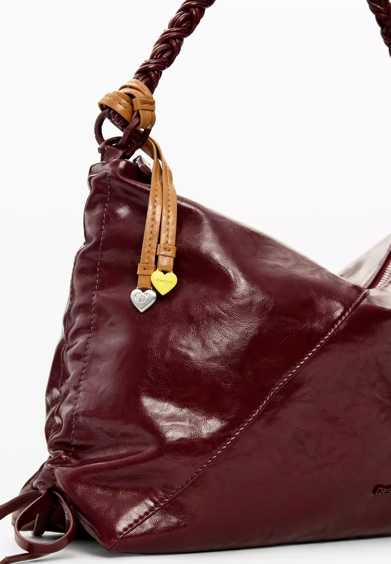 LARGE FAUX LEATHER BAG