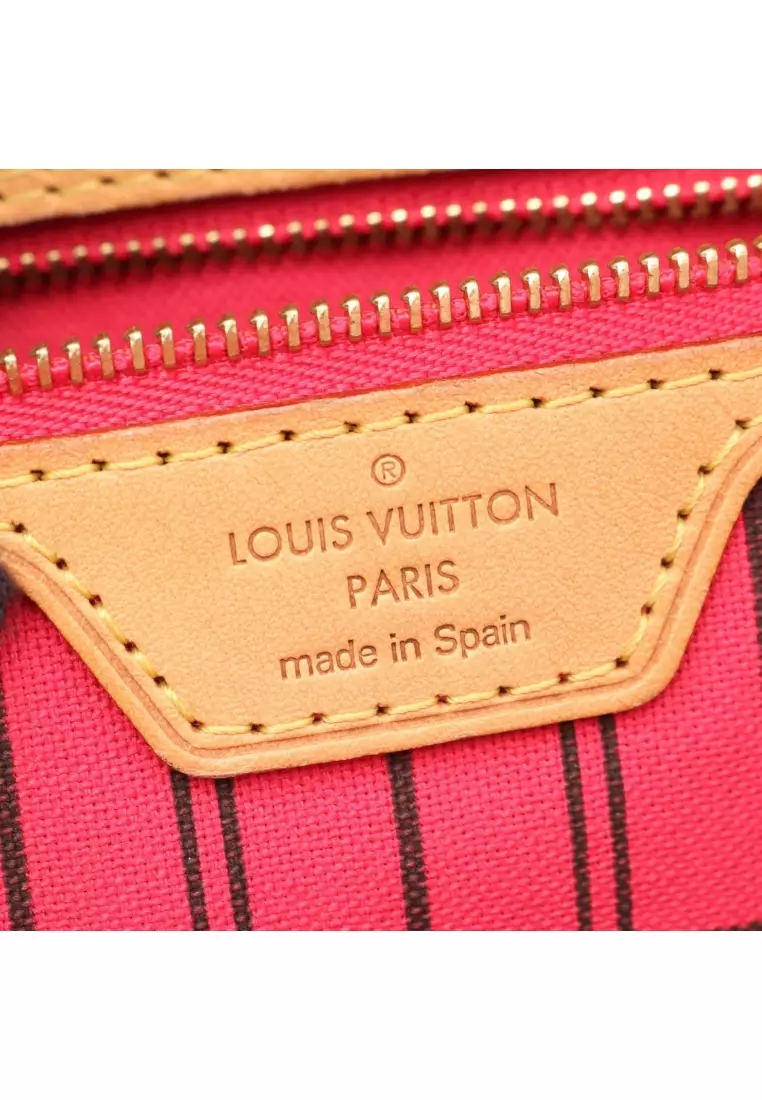 Pre-Loved Louis Vuitton Neverfull MM MonogramBay Shoulder bag tote bag PVC leather Brown multicolor
