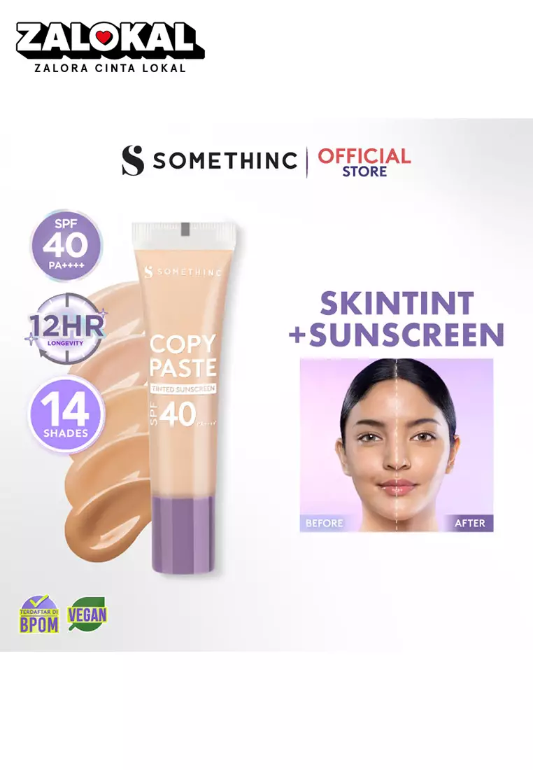 SOMETHINC Copy Paste Tinted Sunscreen SPF 40 PA++++ - Skin Tint N02 Charlotte
