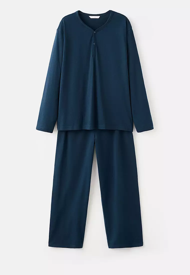 Buy MANGO Man 100% Cotton Pyjama Pack 2025 Online | ZALORA Philippines