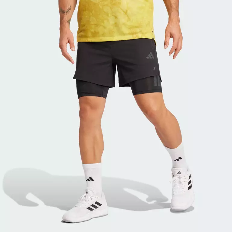 Training 2-in-1 Power Shorts Men Black JI8203