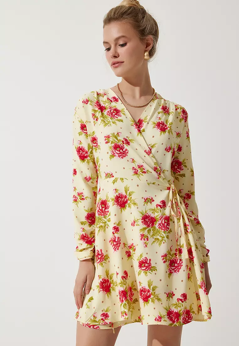 Floral Wrap Dress