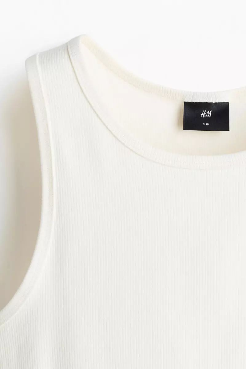 Slim Fit Ribbed vest top
