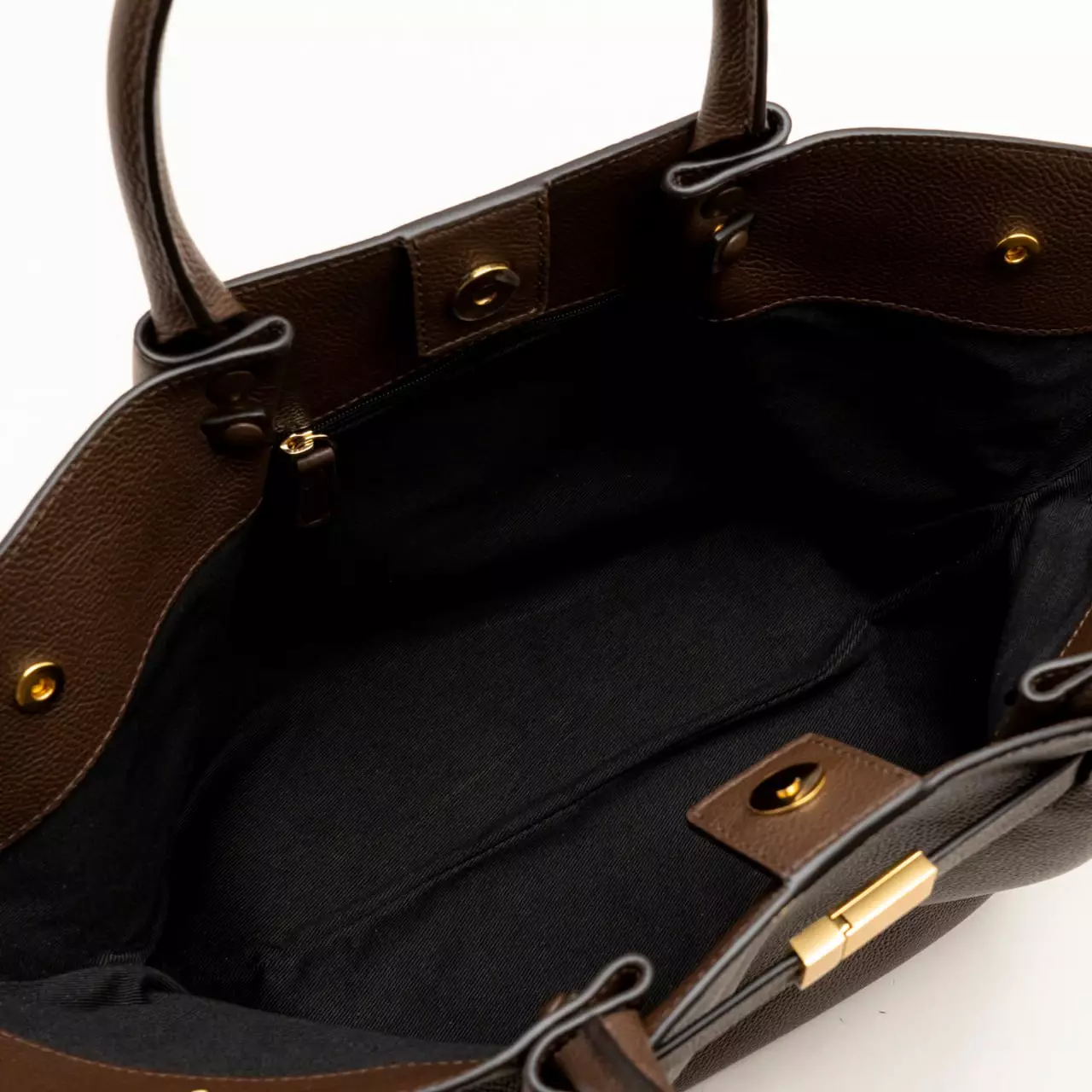 The Midi New York Tote Bag Grained Mocha