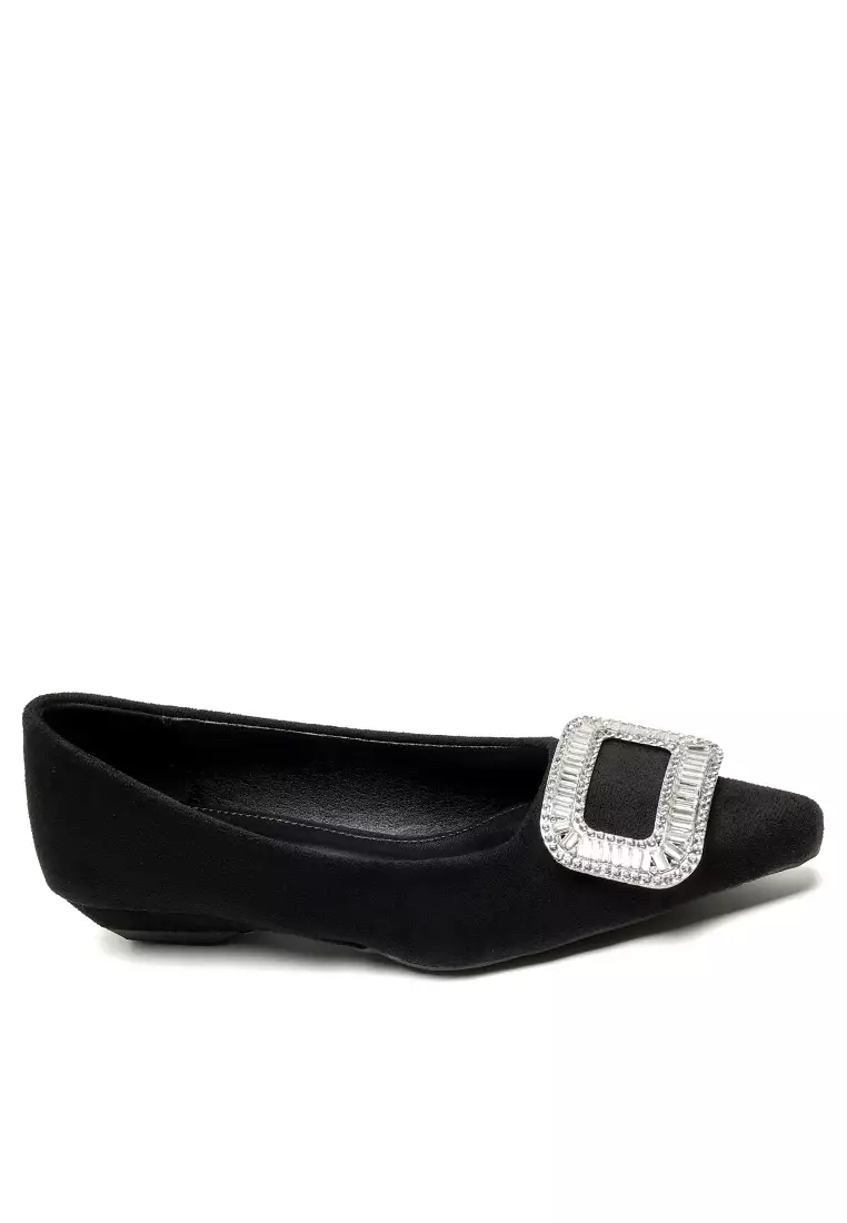 Discount on Twenty Eight Shoes  shoes - SKU: 2.5CM Rhinestone Buckle Chunky Heel Pumps WW127-8