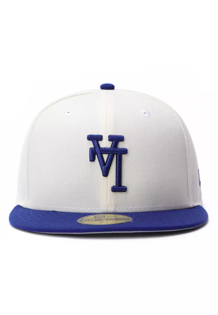 NE Los Angeles Dodgers Upside Down Dark Royal 59FIFTY Fitted Cap
