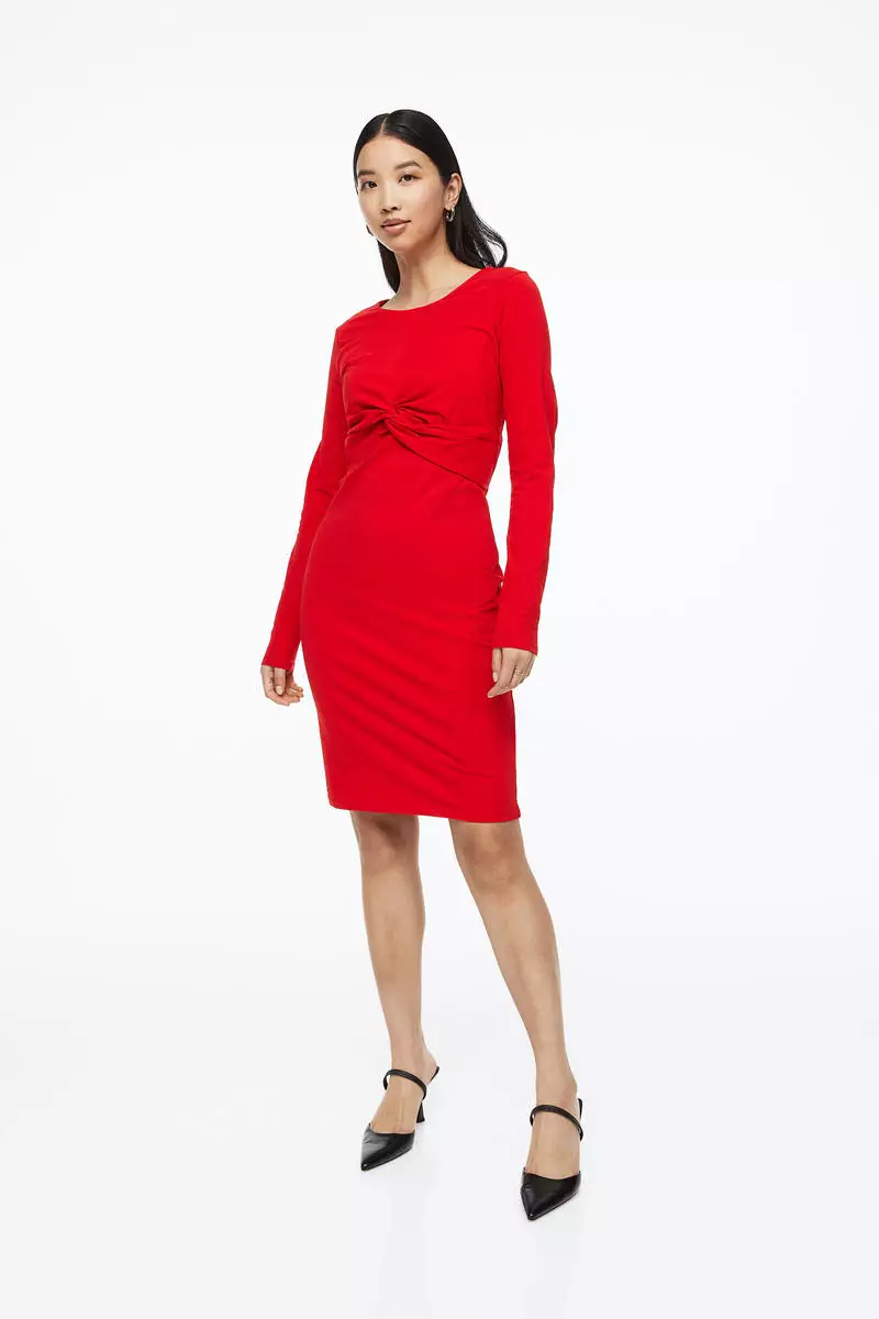 Red nursing dress store