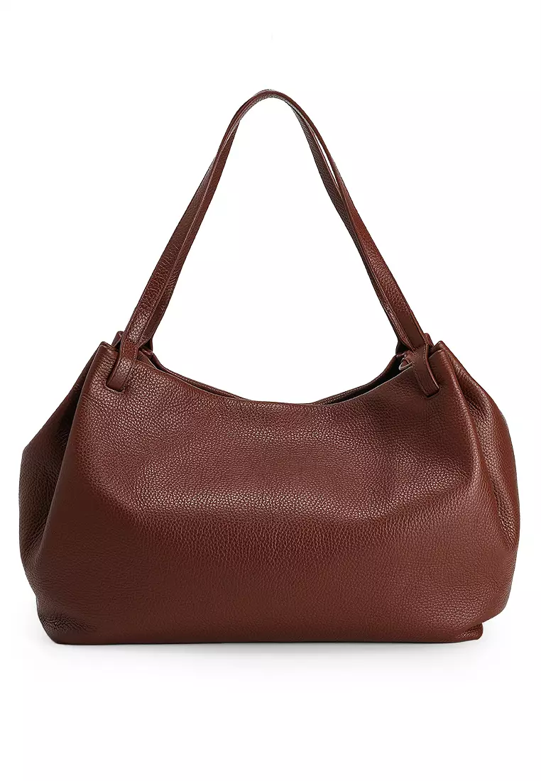 Leather Shoulder Tote Bag