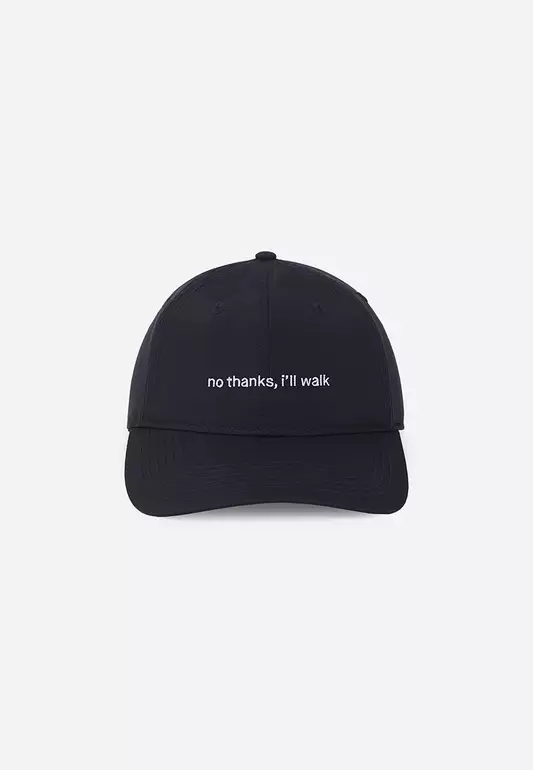 No Thanks I'll Walk Cap — Black