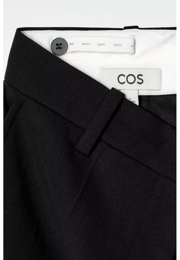 WOOL-BLEND CAPRI TROUSERS