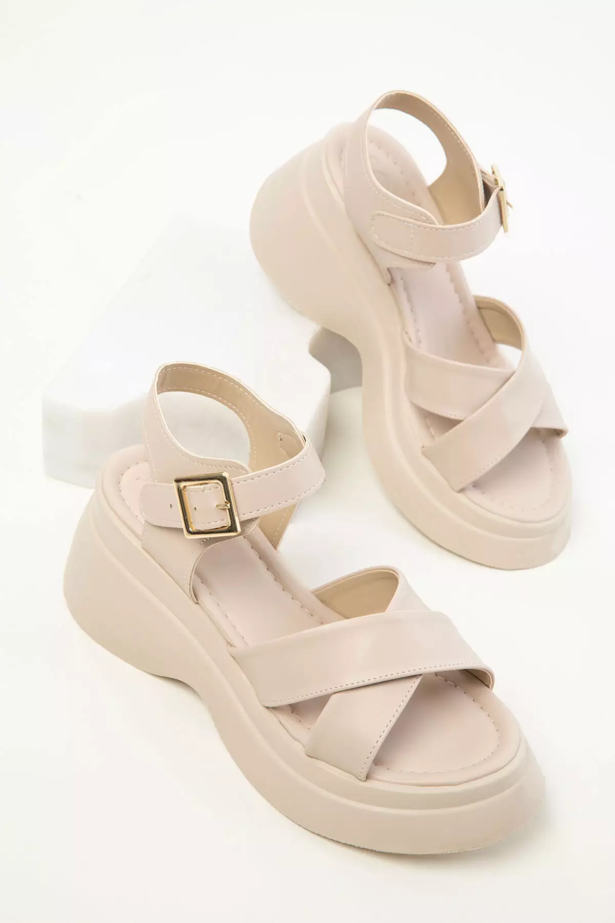 Beige Women's Sandals 20380