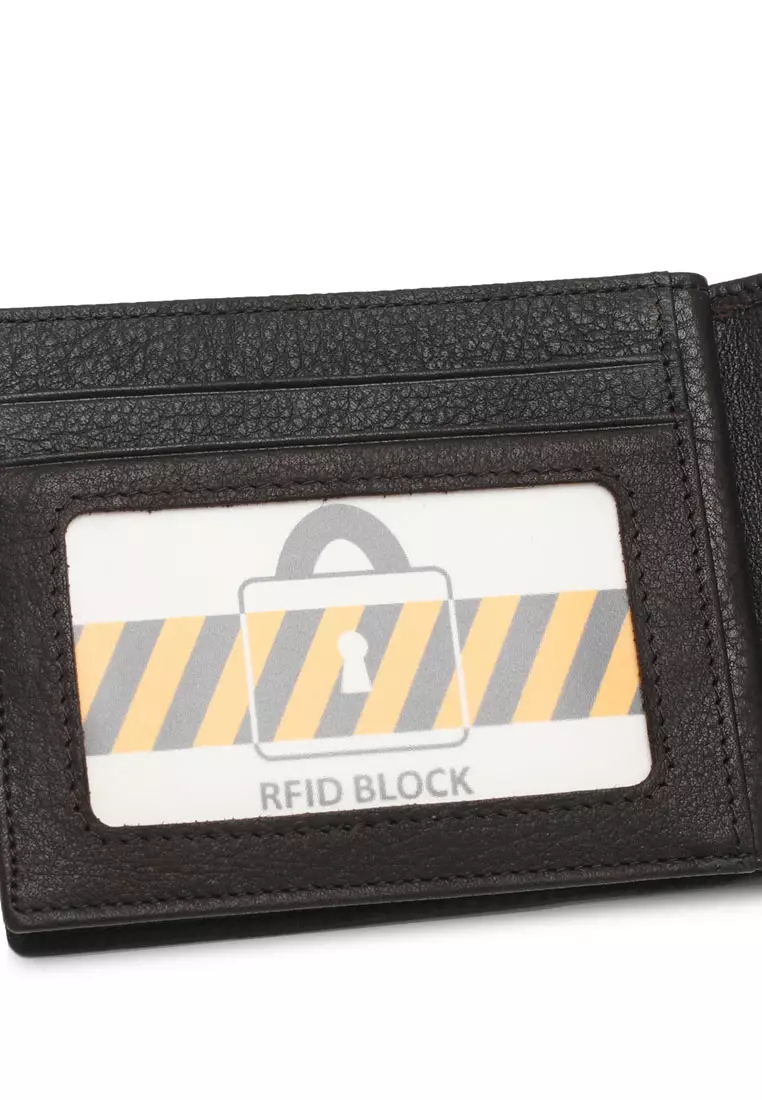 Men's Genuine Leather RFID Short Wallet (Dompet Pendek Pria Kulit Asli RFID Blocking) - Cokelat