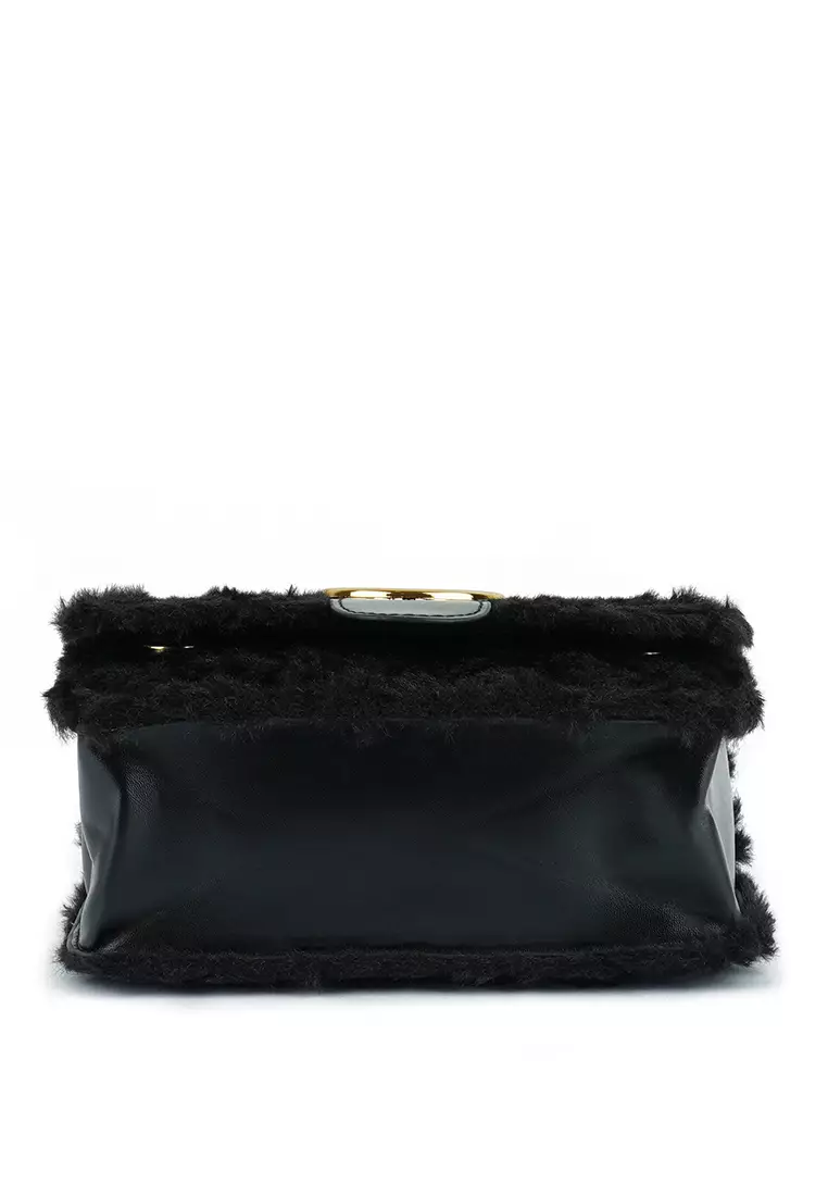 Furry hot sale sling bag