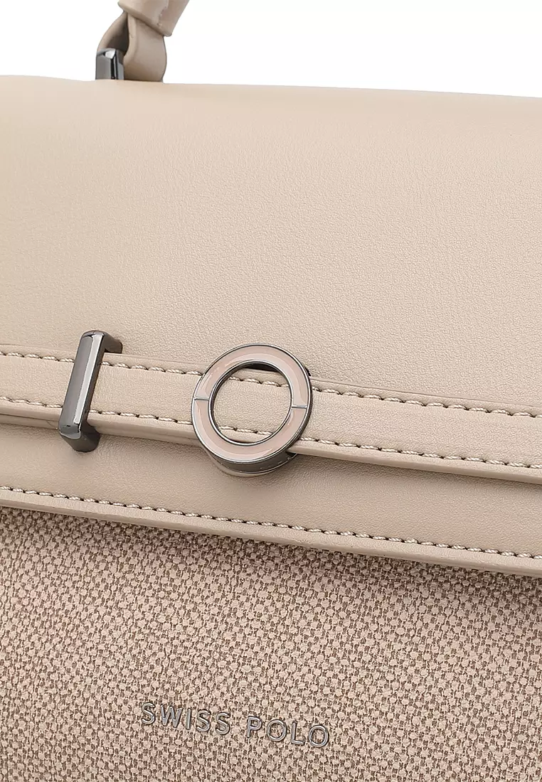 Women's Top Handle Bag / Sling Bag / Crossbody Bag / Shoulder Bag (Tas Tangan Wanita / Tas Selempang Wanita / Tas Bahu Wanita) - Cokelat