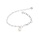 Glamorousky white 925 Sterling Silver Fashion Simple Geometric Ring Bracelet with Freshwater Pearls 65CC0AC230AC9CGS_1