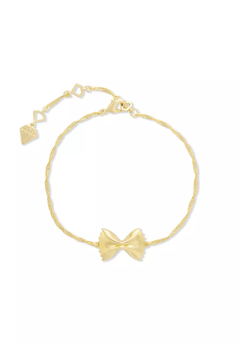 Buy Wanderlust + Co Bow Tie Pasta Bracelet 2024 Online | ZALORA