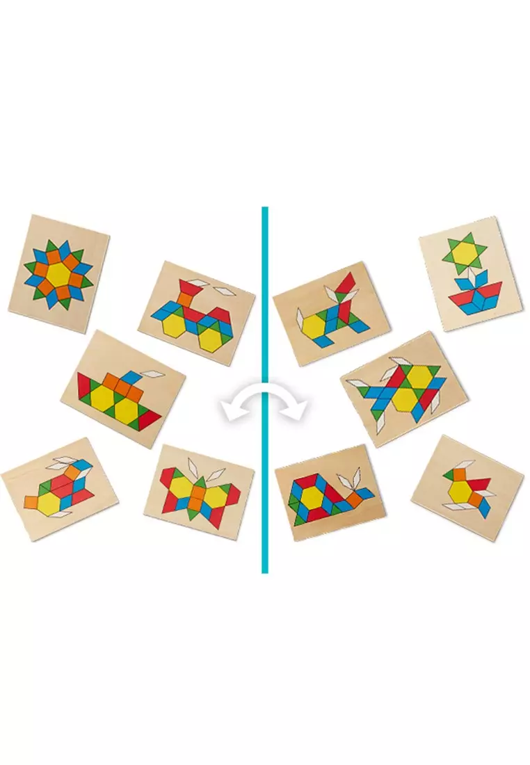 Melissa & doug cheap pattern blocks and boards